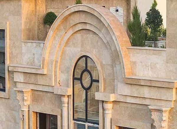 تصویر 1 از قیمت خرید سنگ تراورتن کرم + فروش ویژه